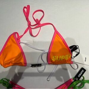 Colorsuper Bikini Palette Fizzy Orange Brazilian Set Sz S